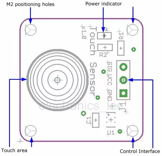 Module capteur tactile capacitif TTP223