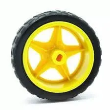 roue-jaune-65mm-pour-robot