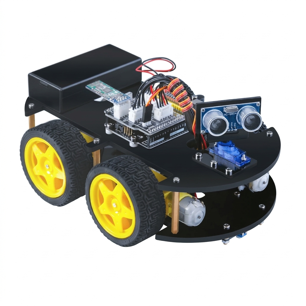 Kit robotique à roues avec capteur ultrason