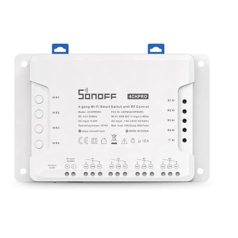 Interrupteur intelligent WiFi Sonoff 4CHPRO