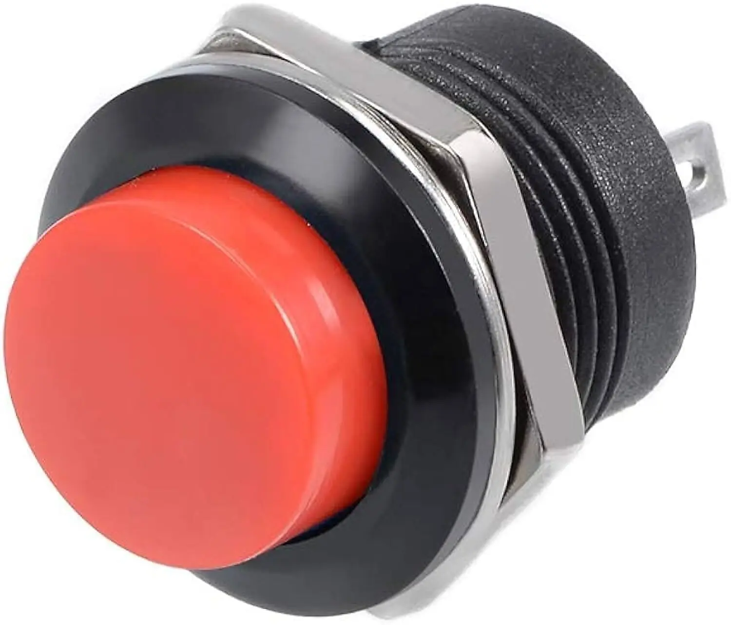 Bouton poussoir momentané rouge R13-507 16 mm sans verrouillage 3A  250V