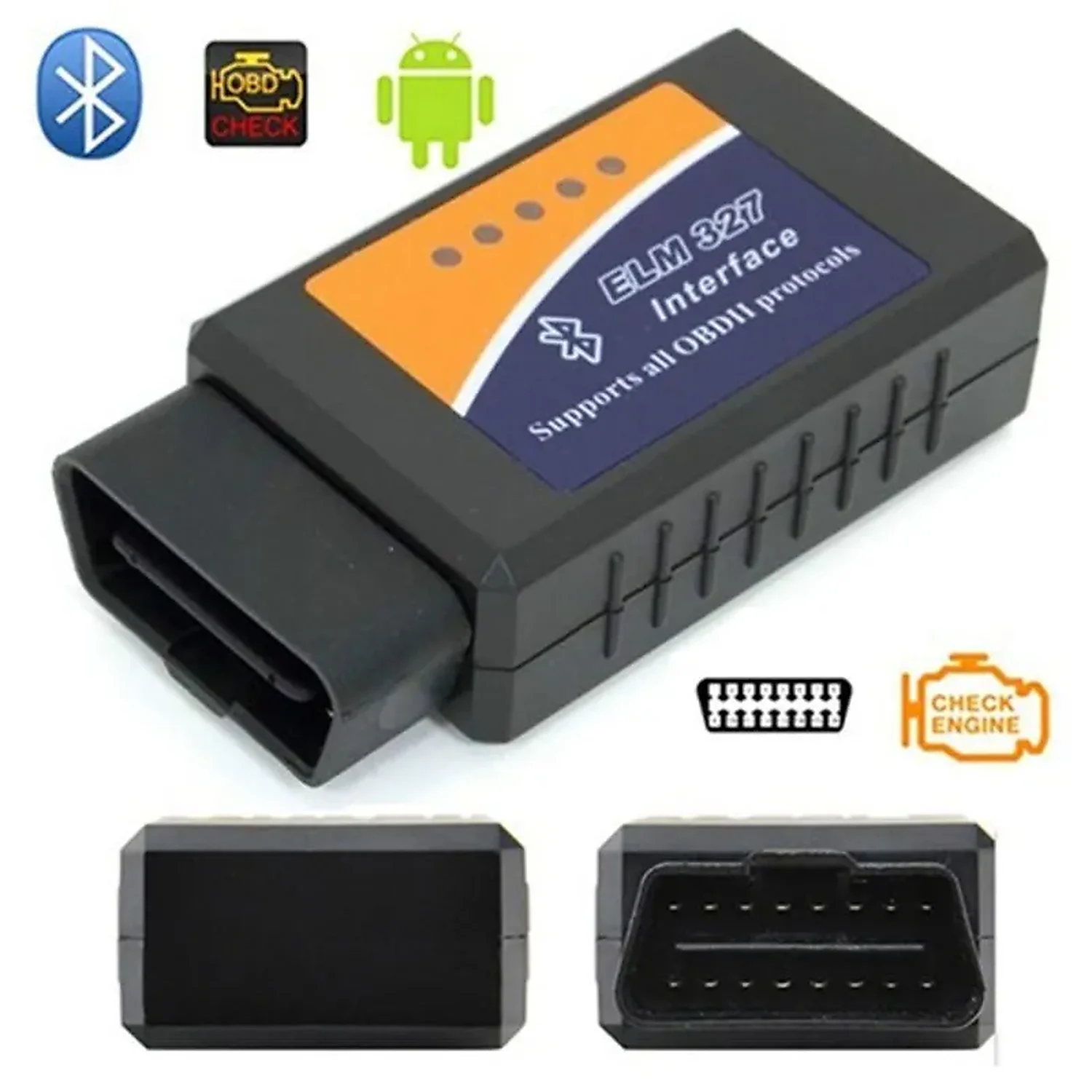 Scanner automatique diagnostic voiture d'interface de Bluetooth ELM327 OBD2 V2.1