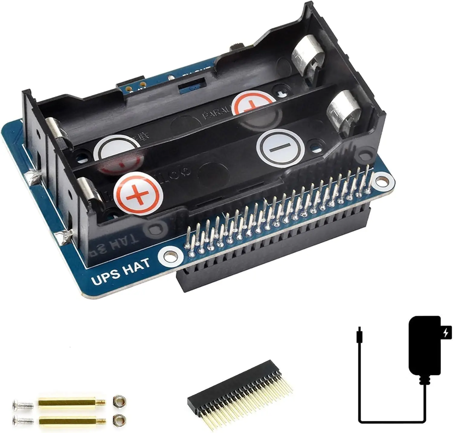 Alimentation sans coupure UPS HAT (B) pour Raspberry Pi 5 V 5A i2C