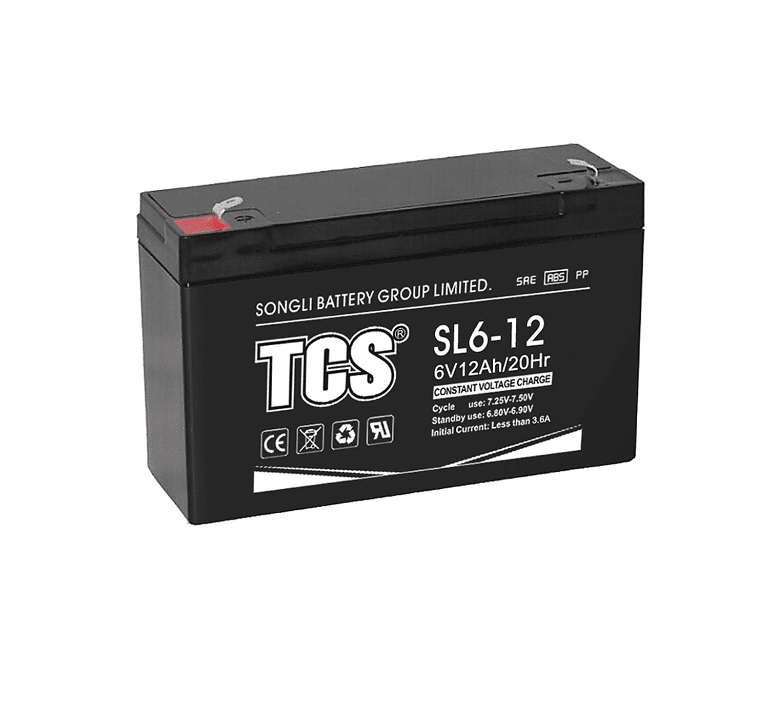 Batterie rechargeable 6V 12AH TCS 151x50x94mm