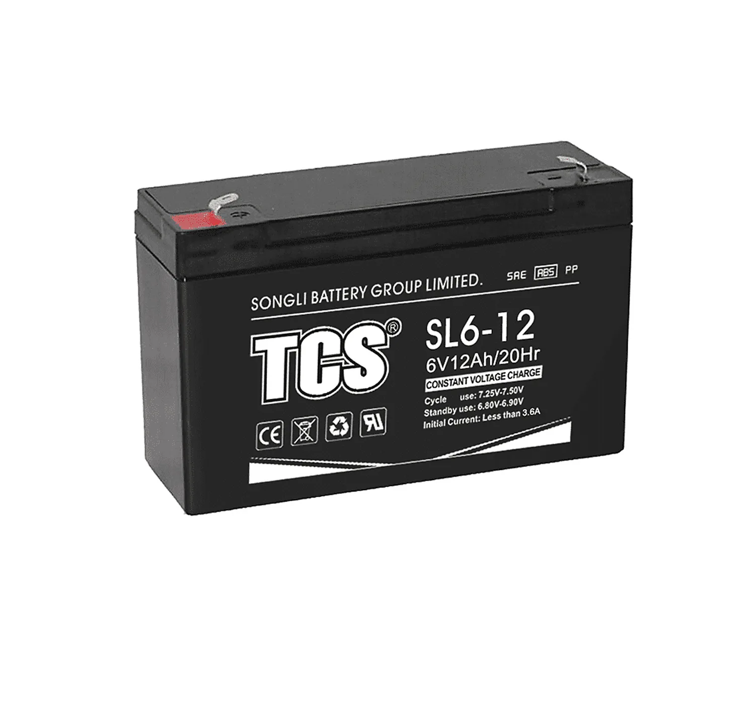 Batterie rechargeable 6V 12AH TCS 151x50x94mm