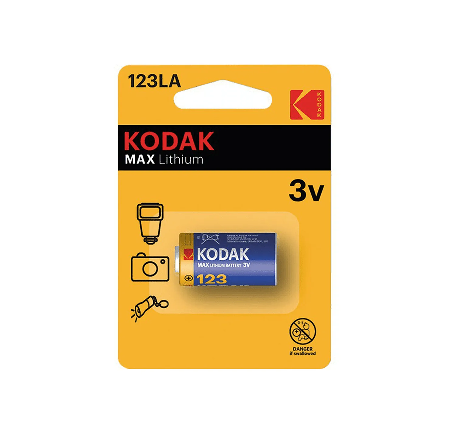 Pile lithium KODAK 123LA 3V