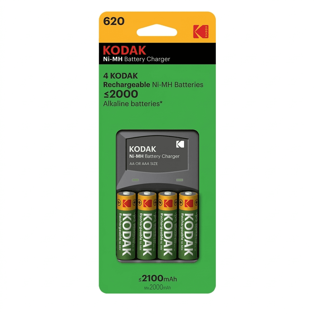 Chargeur pile Kodak + 4 PILE RECHARGEABLE AA