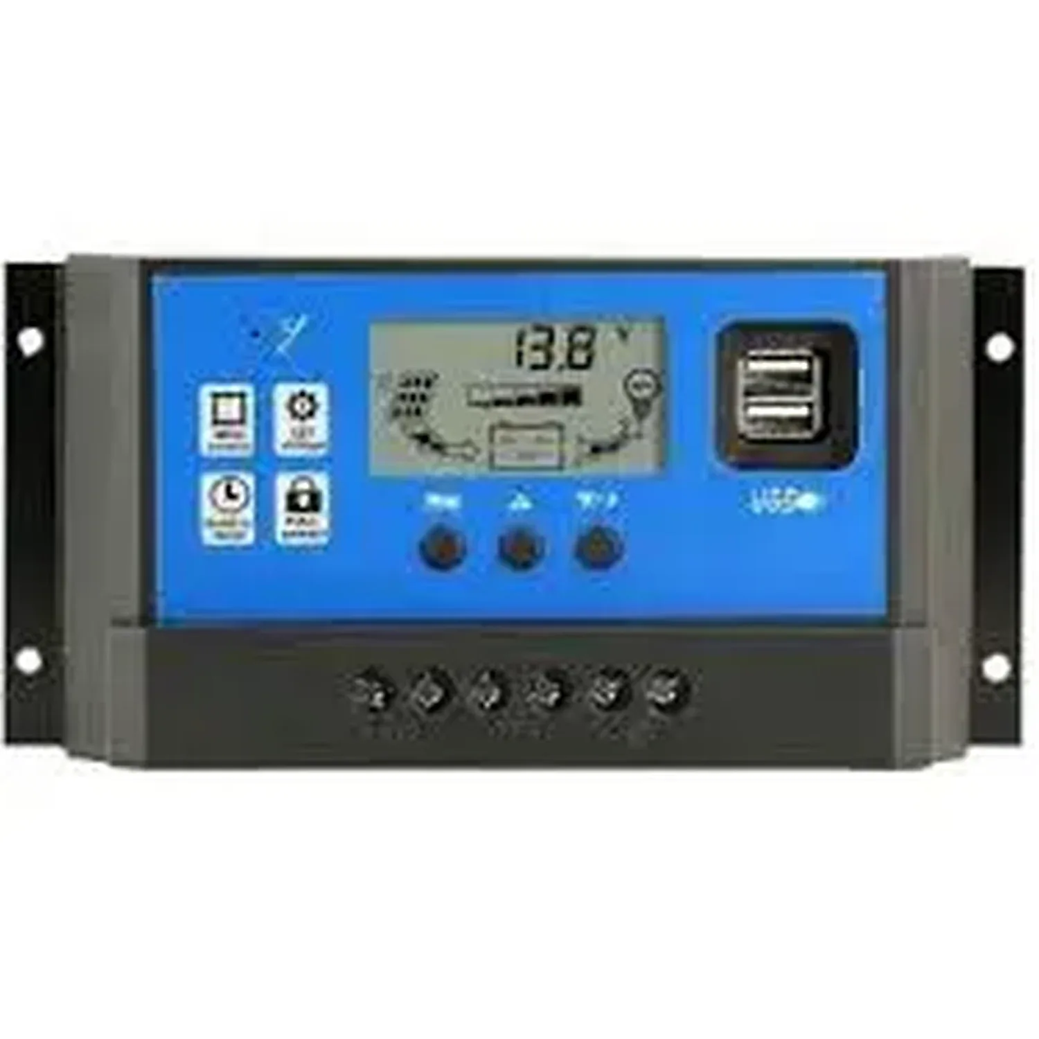 PWM 40A - Contrôleur de Charge Solaire 12V/24V