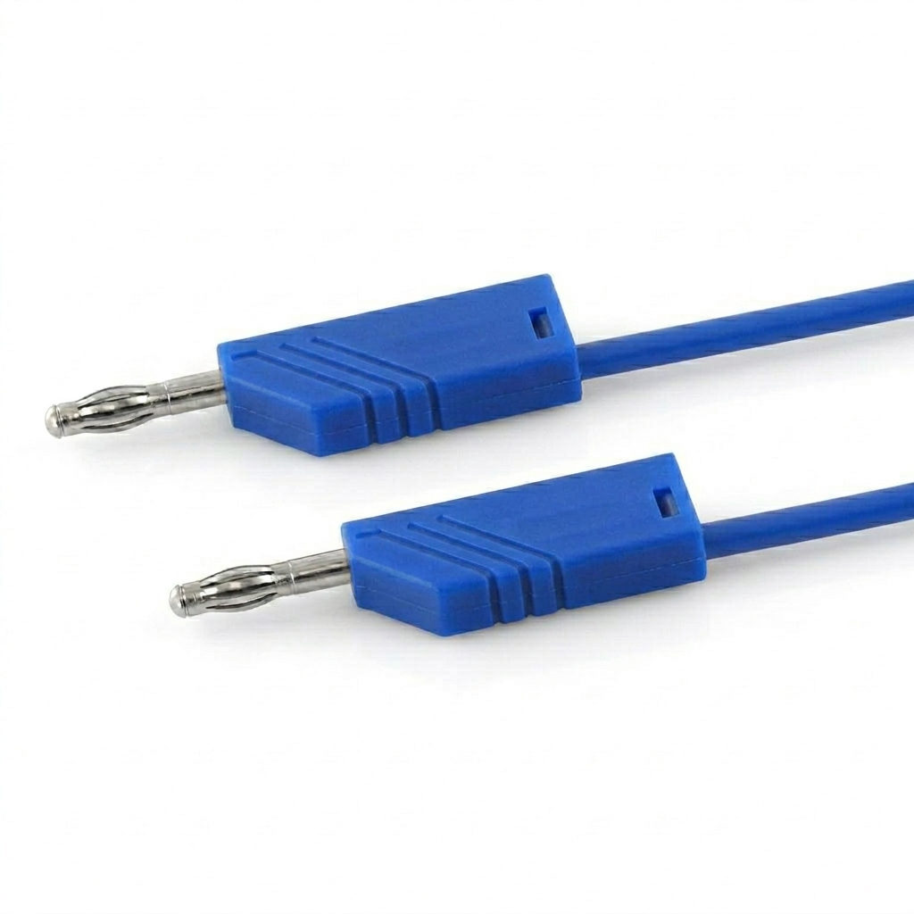 Cordon banane-banane 4 mm bleu 0.5M