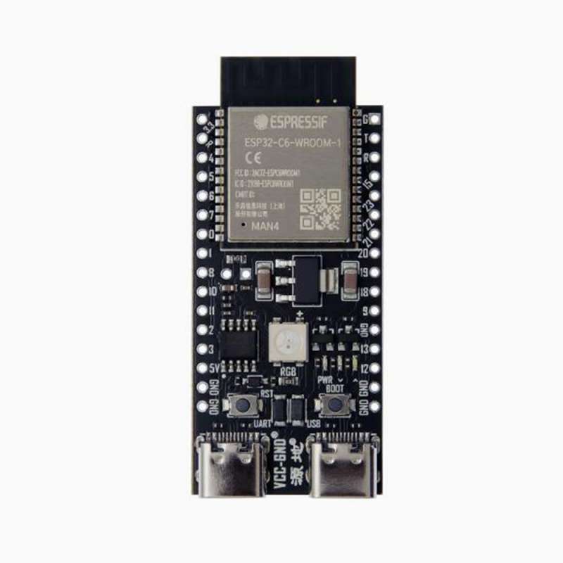 Carte de développement ESP32-C6-DevKIT-C-1-N8 EXPRESSIF 8MB SPI Flash 32 broches