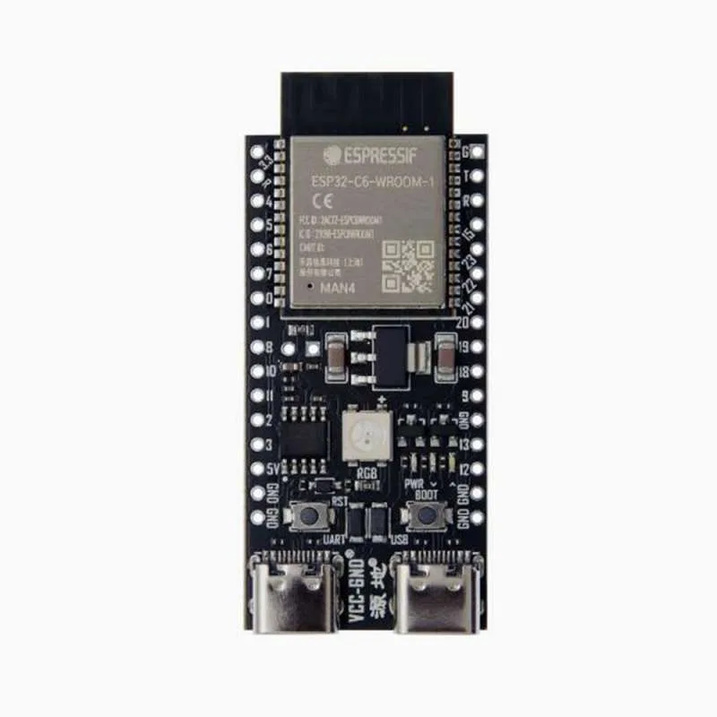 Carte de développement ESP32-C6-DevKIT-C-1-N8 EXPRESSIF 8MB SPI Flash 32 broches
