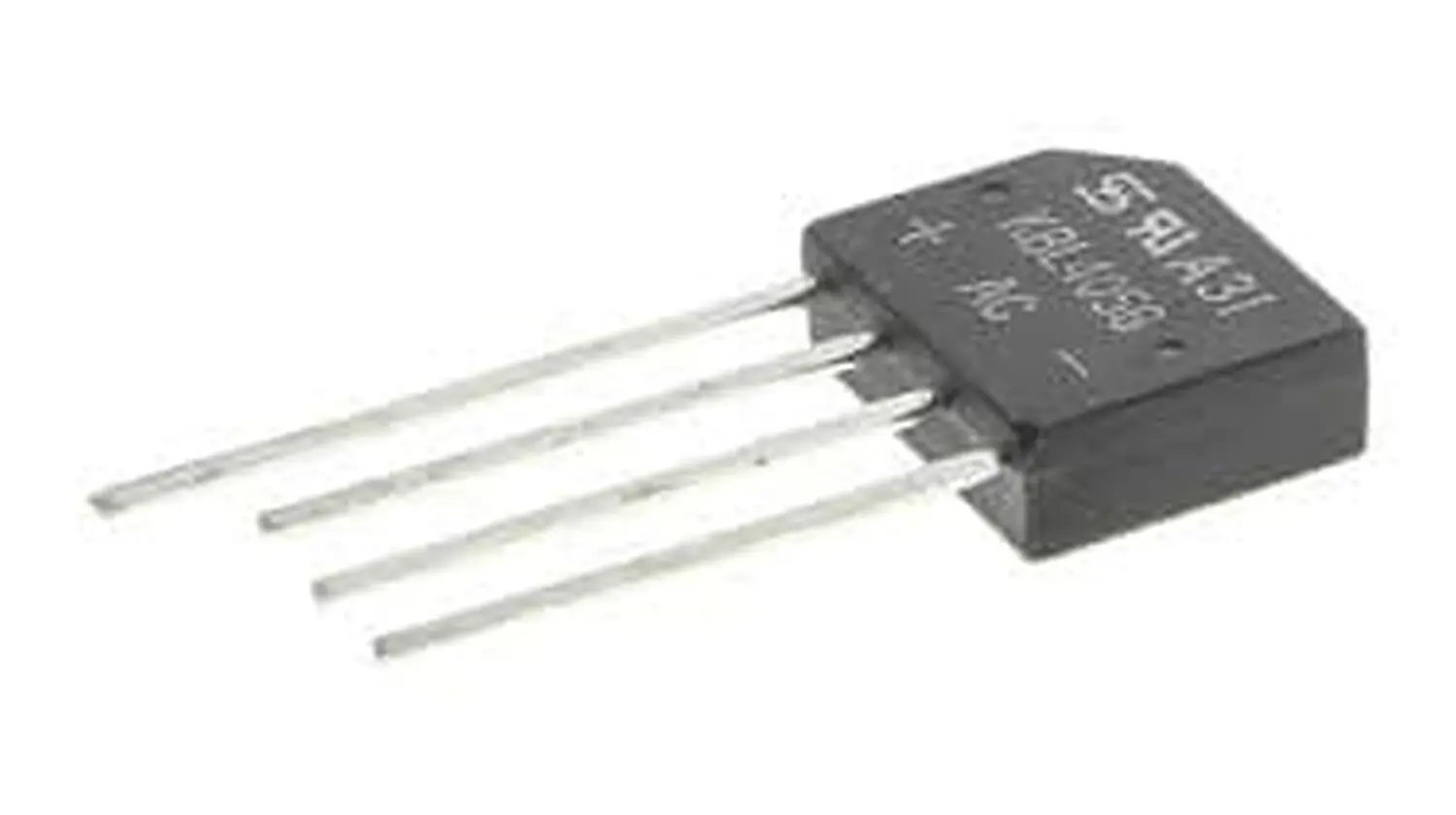Pont redresseur de diodes KBL405 boitier simple 600V 4A 4 broches