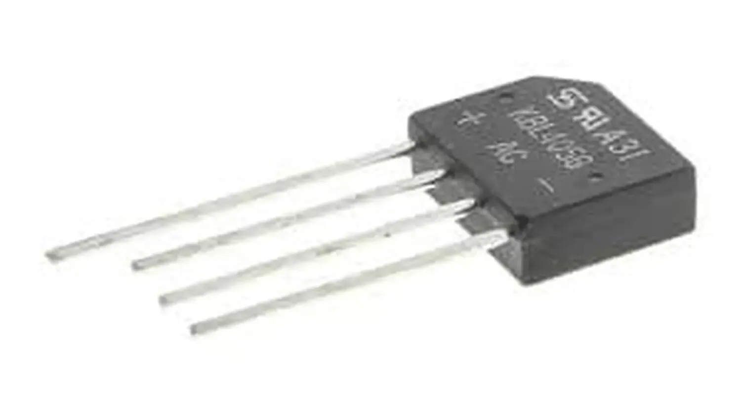 Pont redresseur de diodes KBL405 boitier simple 600V 4A 4 broches