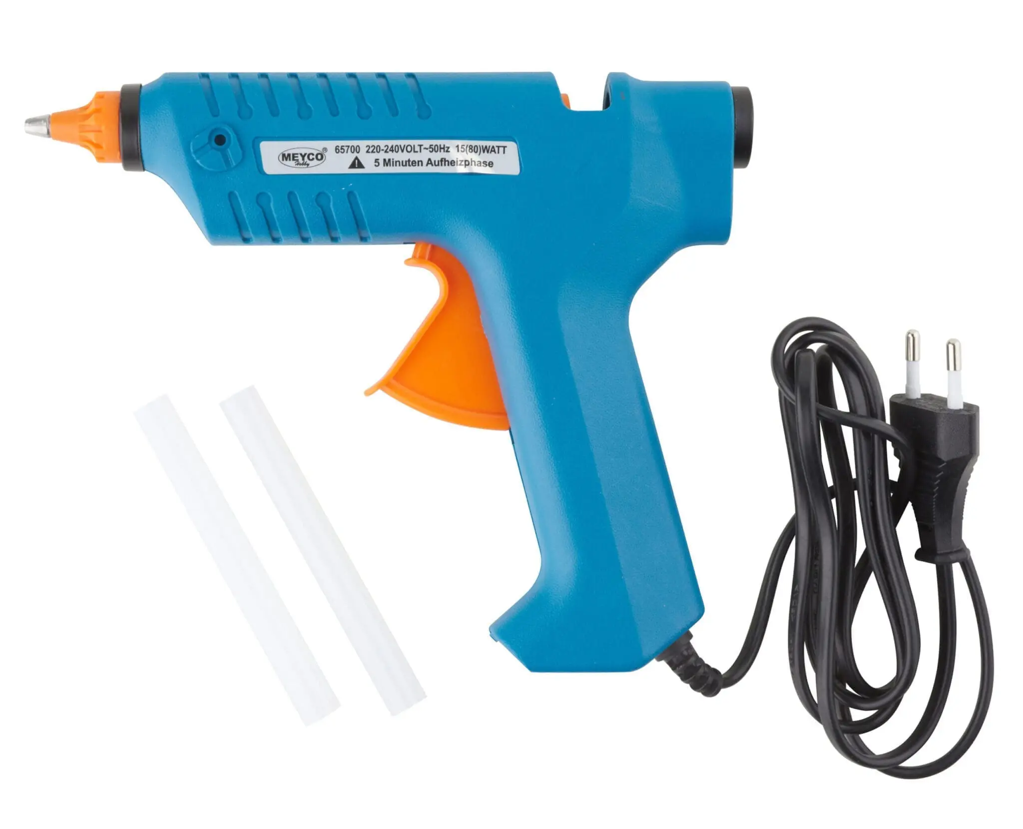 Pistolet à colle 80W Bleu - Outil de précision pour électronique et bricolage