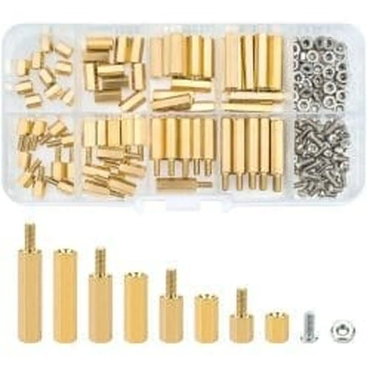 Kit d'entretoises métallique 120 pcs