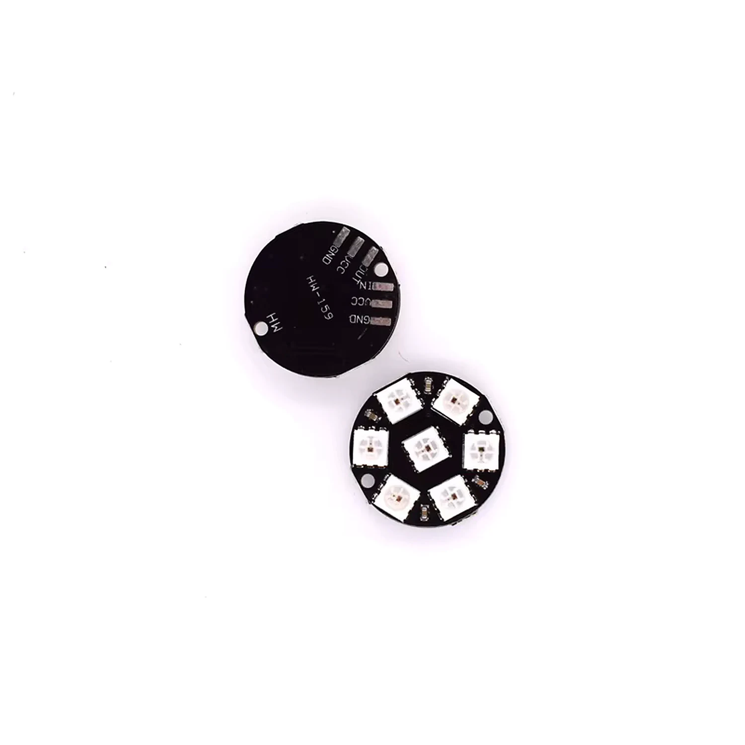 Carte Rond 7 x LED SMD RVB 5050 - 7 bits HW-159