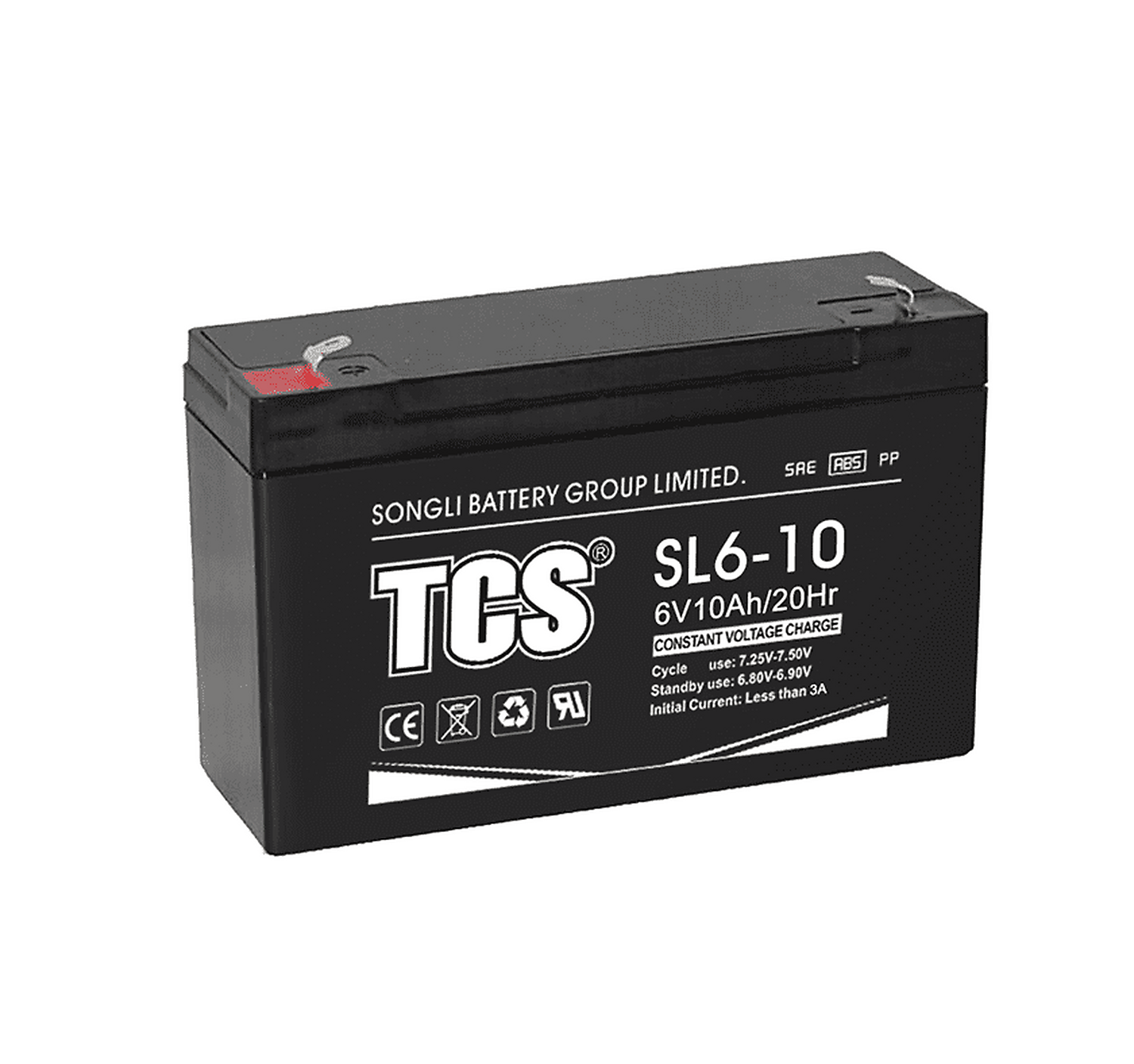 Batterie rechargeable 6V 10AH TCS 151x50x94mm