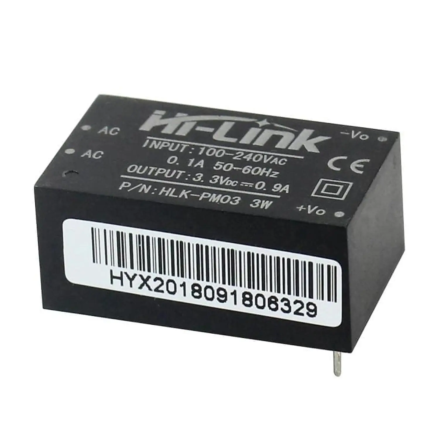 Module d'Alimentation Isolé HLK-PM03 Vin=220VAC;Vout=3.3VDC