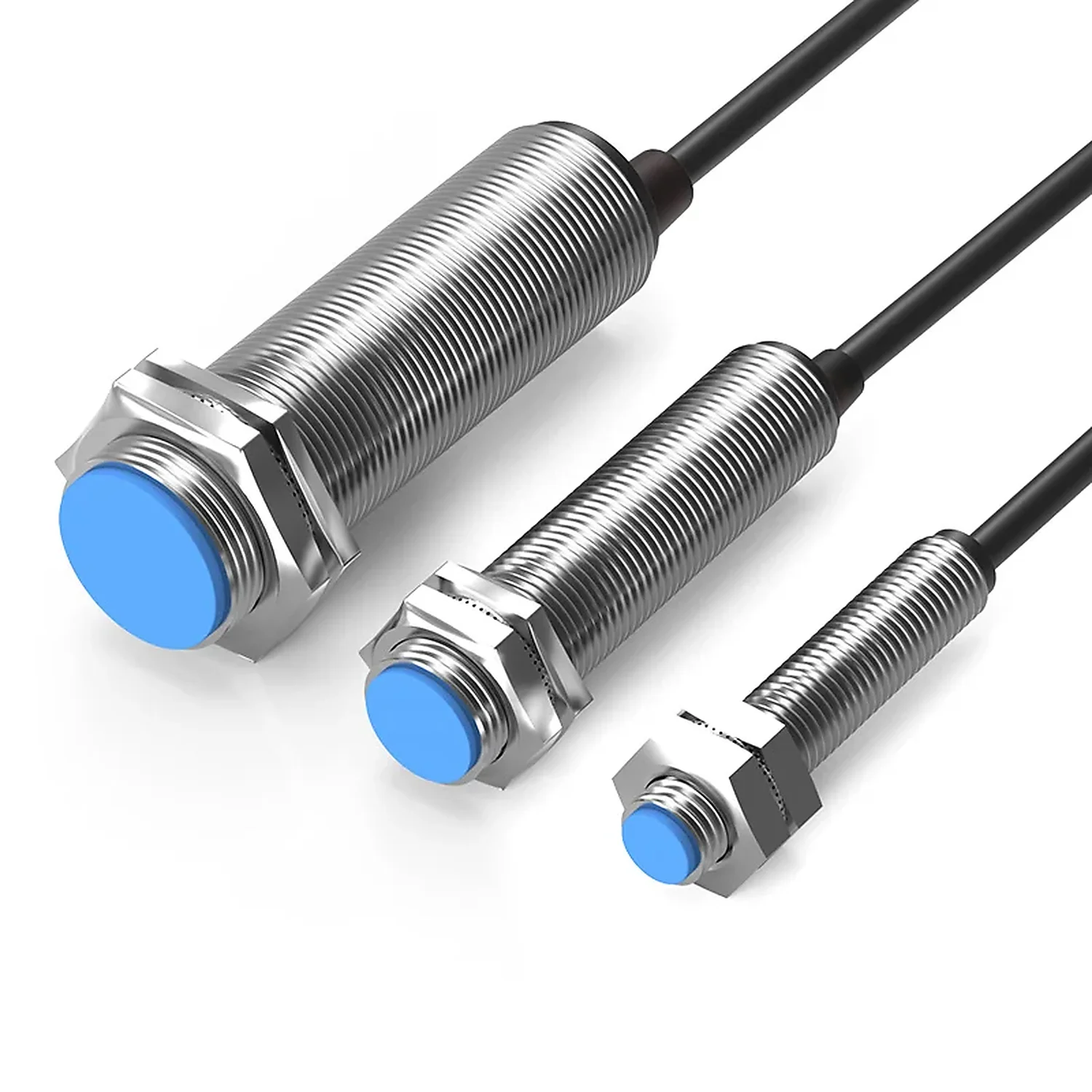 Capteur de proximite inductif DC 6-36V PNP NJK LJ12A3-4-Z/BY M12 10mm + cable 1.2m