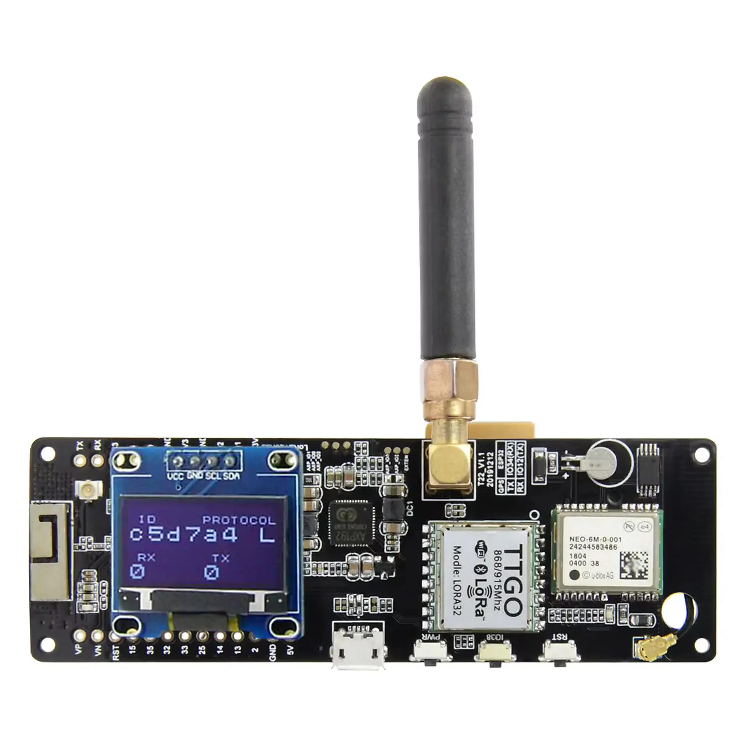 TTGO T-Beam ESP32 LoRa GPS 868MHz WiFi Bluetooth