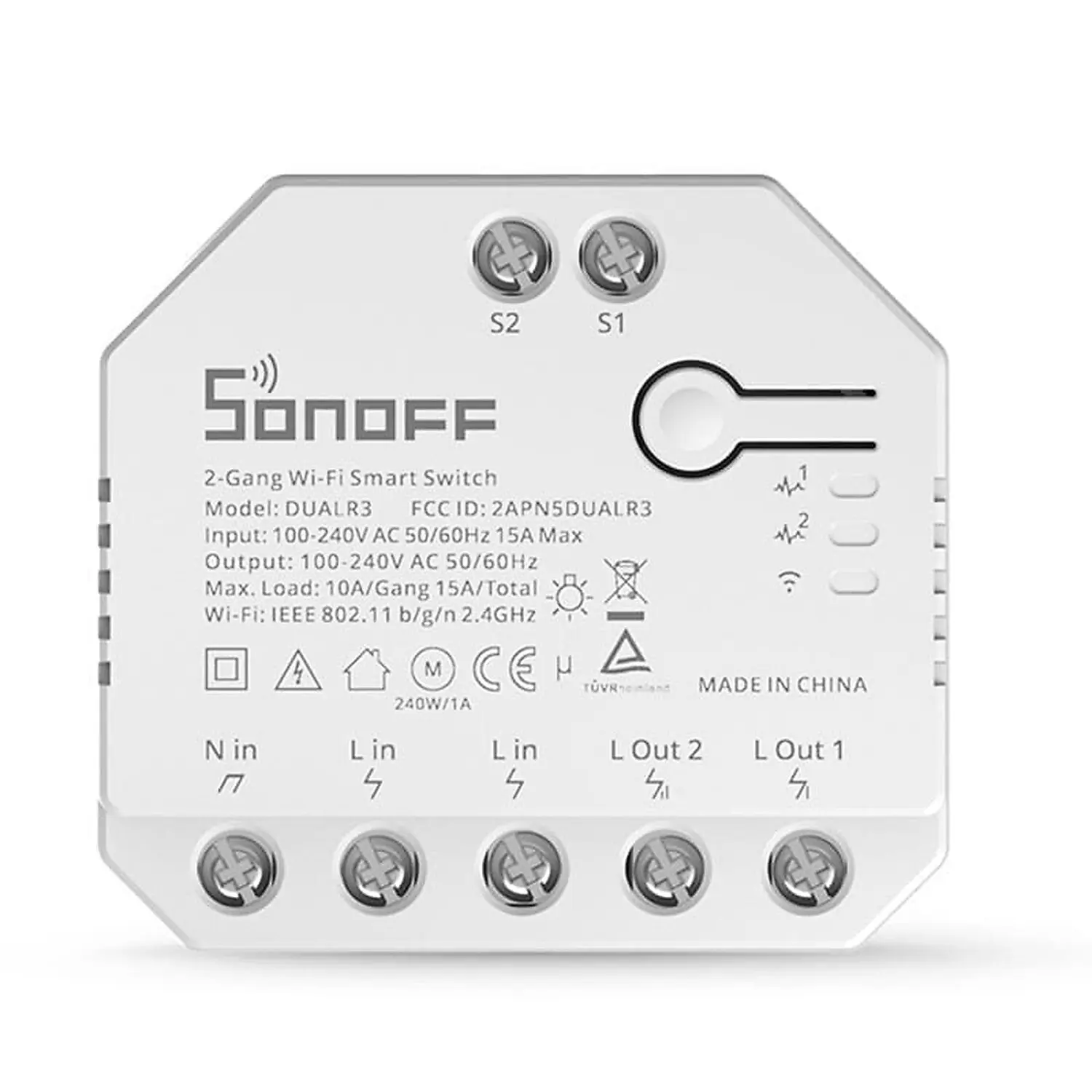 Commutateur wifi intelligent Sonoff 2CH Dual R3 2 voies
