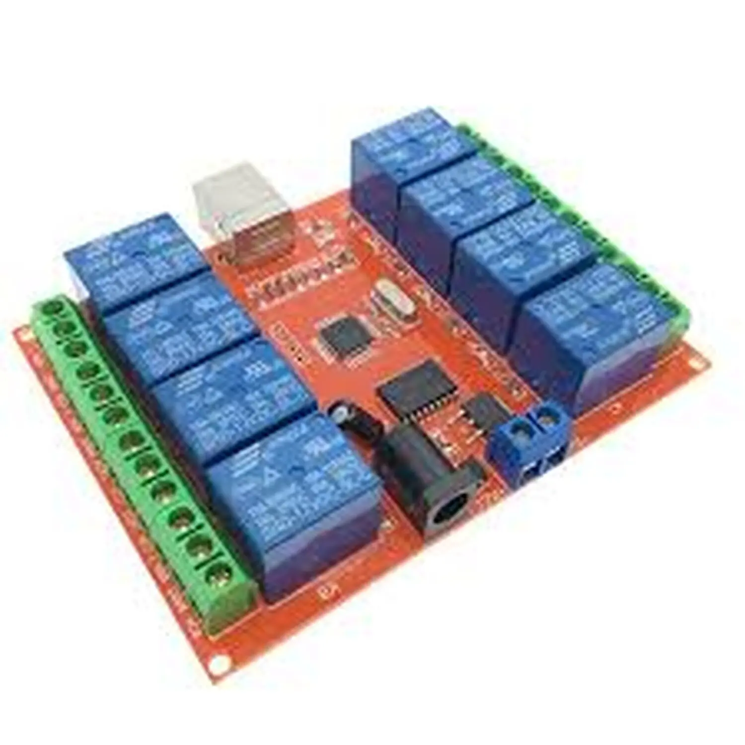 Module Relais Programmable DC 12v 8CH contrôle par PC pour maison intelligente