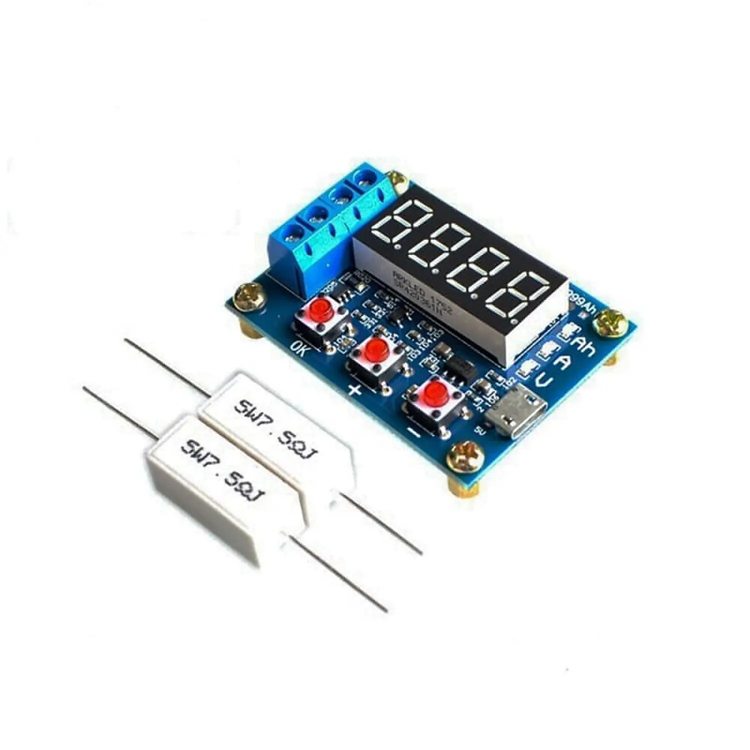 Module Testeur de capacité de Batterie Lithium-Ion 18650 Analyseur De Décharge 1.5V ~ 12V ZB2L3