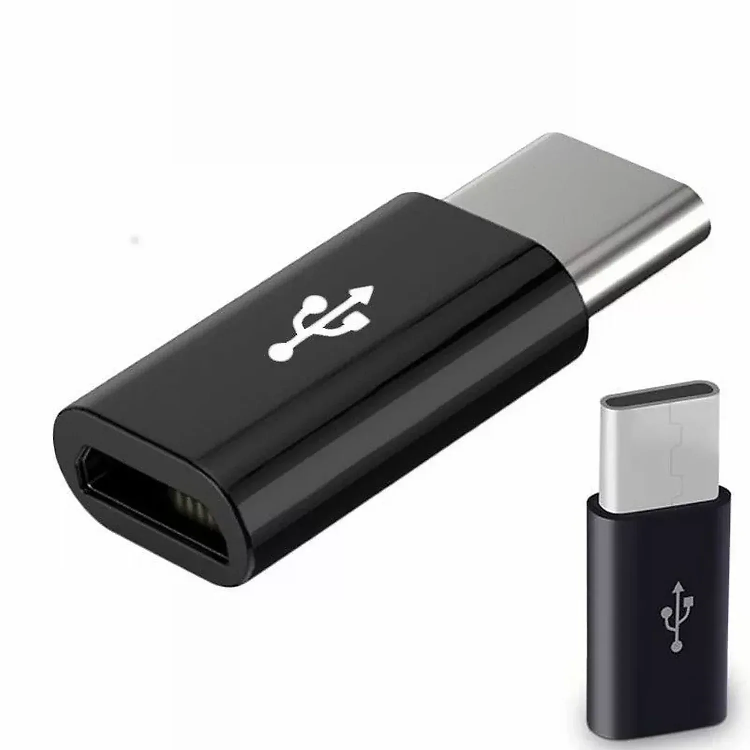 Adaptateur noir DATA Micro USB vers USB Type-C
