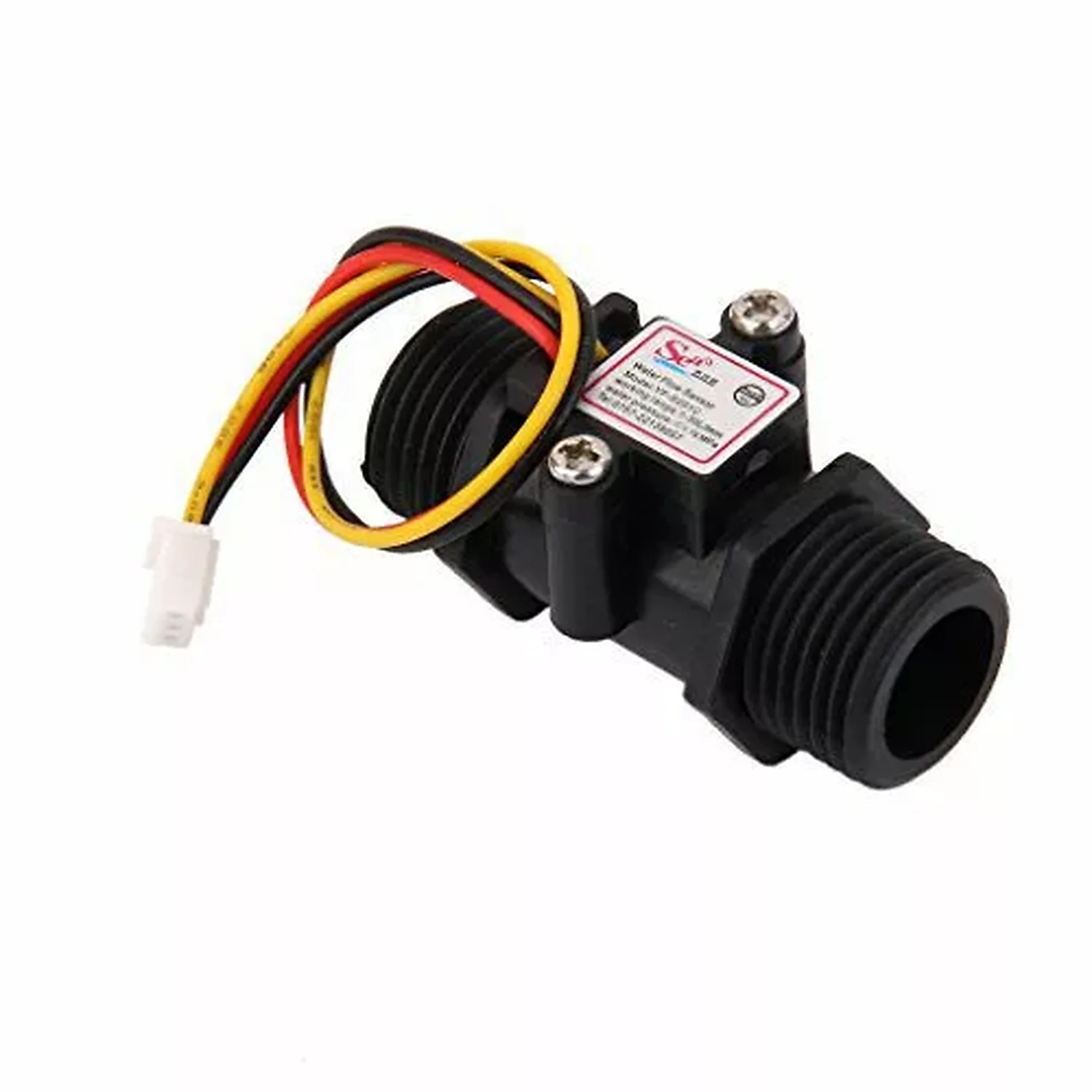 Capteur de débit d’eau YF-S201C Noir – G1/2 1-30L/min 5-15V