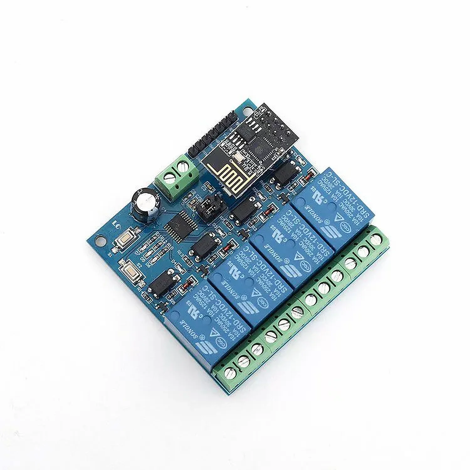 Module Relais 4 Canaux Avec ESP-01 WIFI ESP8266 Pour Smart Controle