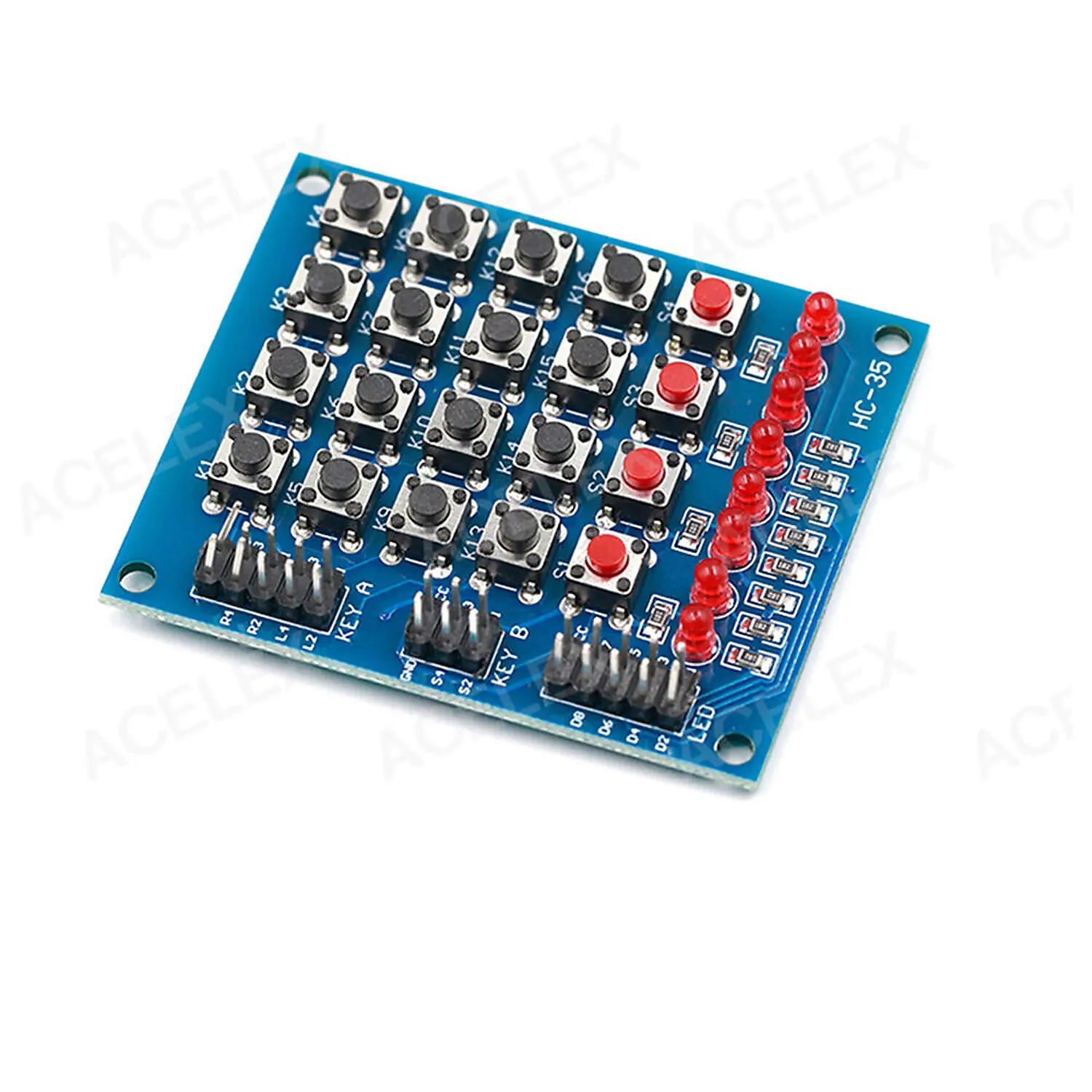 Module clavier 4X4 avec Led rouge