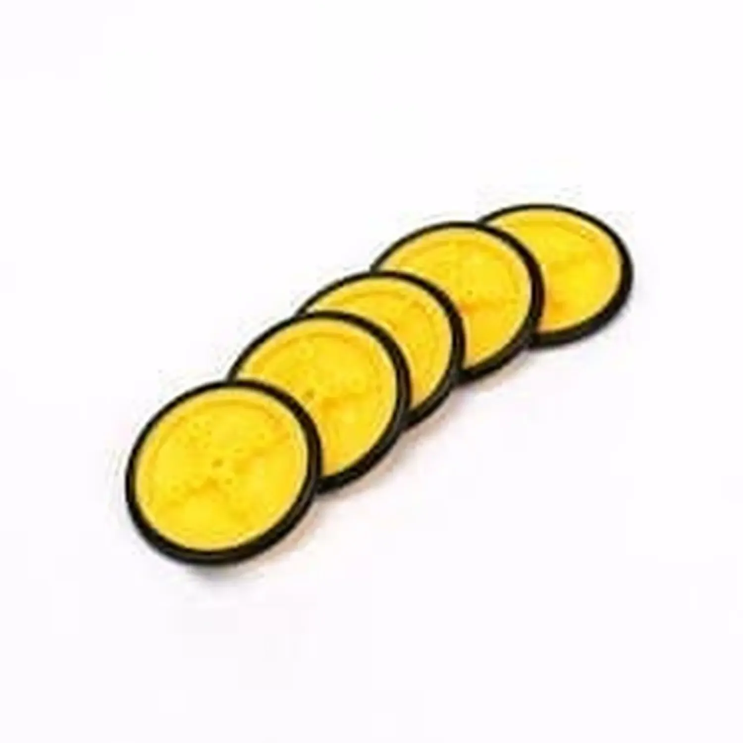 Roue jaune 410 D=41mm , l'axe=3mm