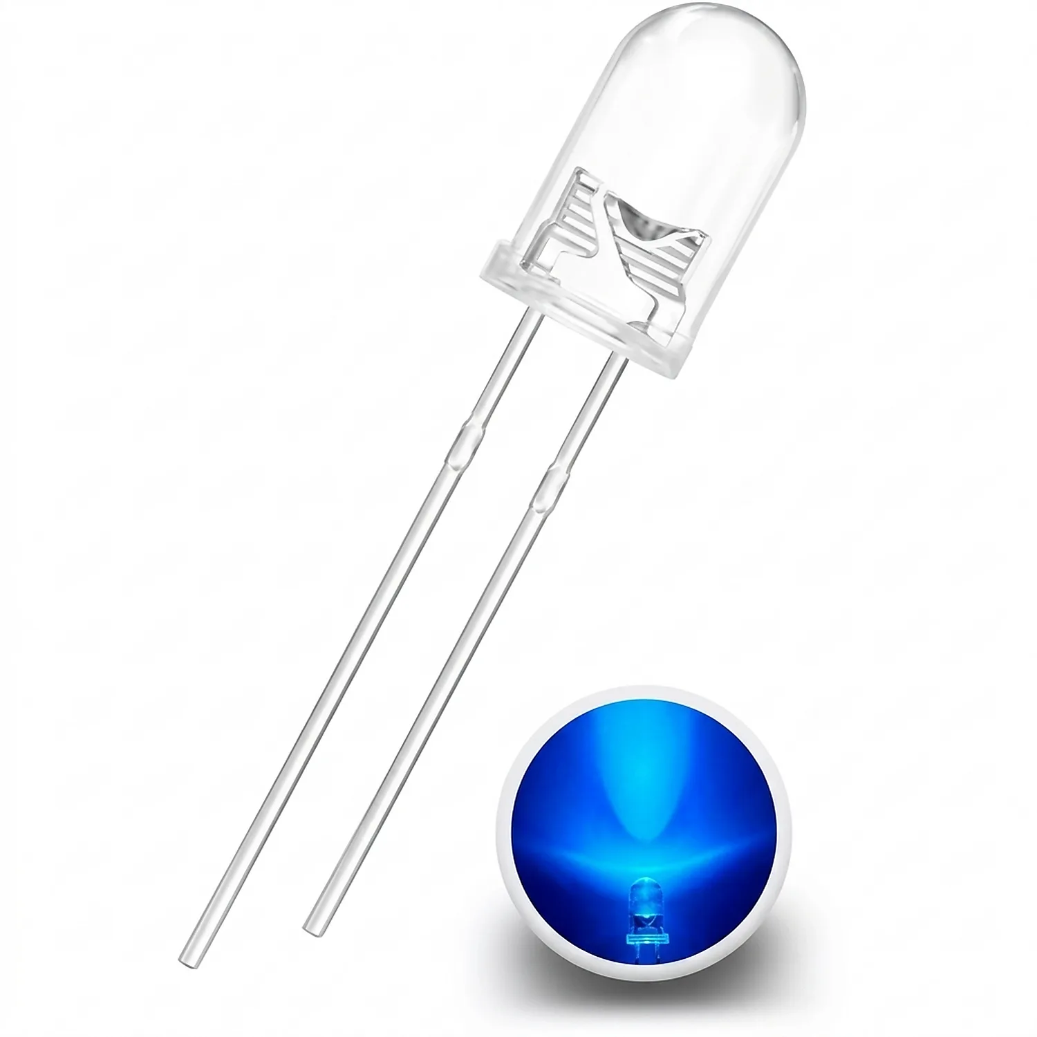 Led bleu 5mm Haute luminosité