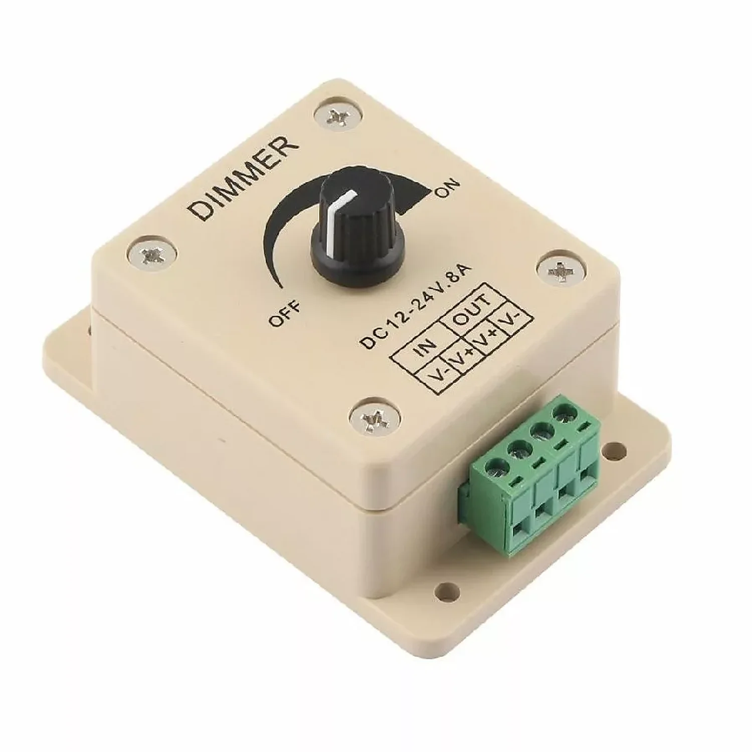 Variateur de luminosité pour bande lumineuse 12-24VDC 8A - Module régulateur