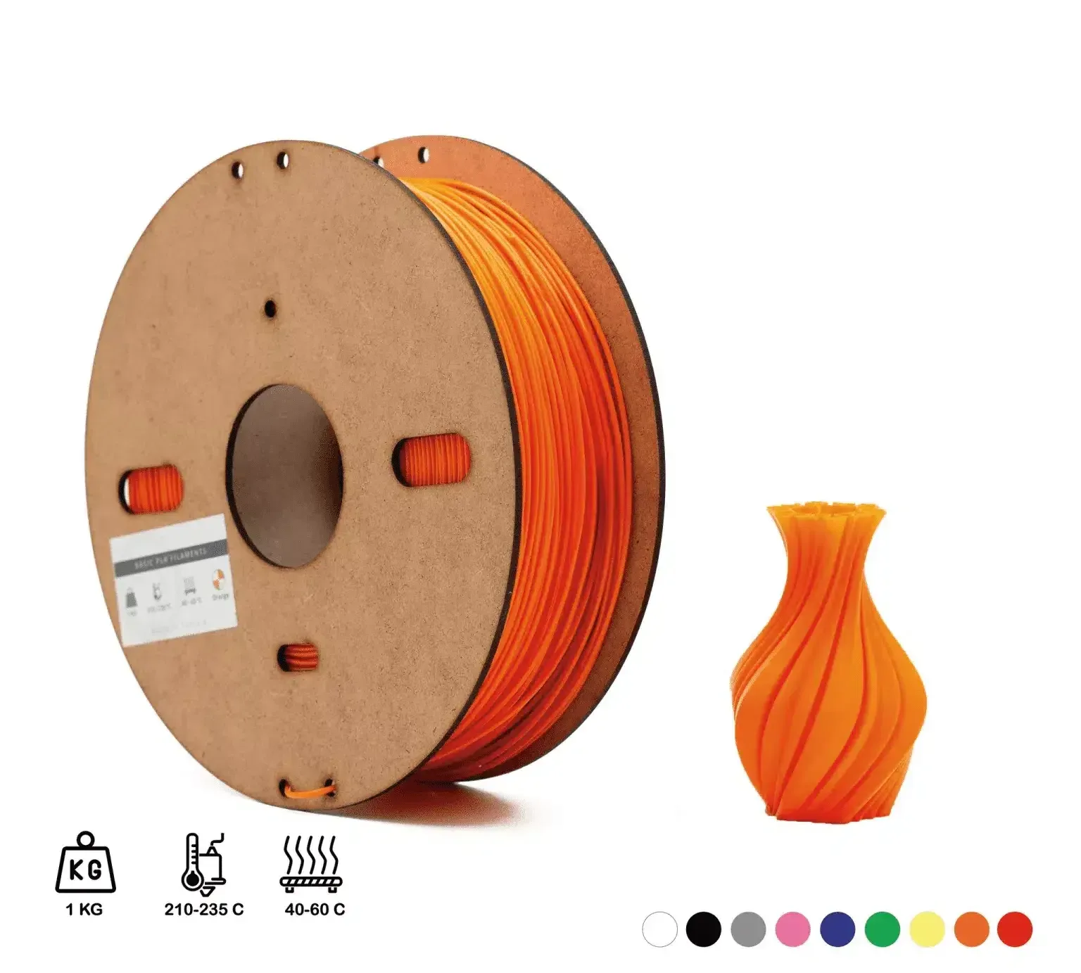 Filament 3D ABC ORANGE 1.75mm