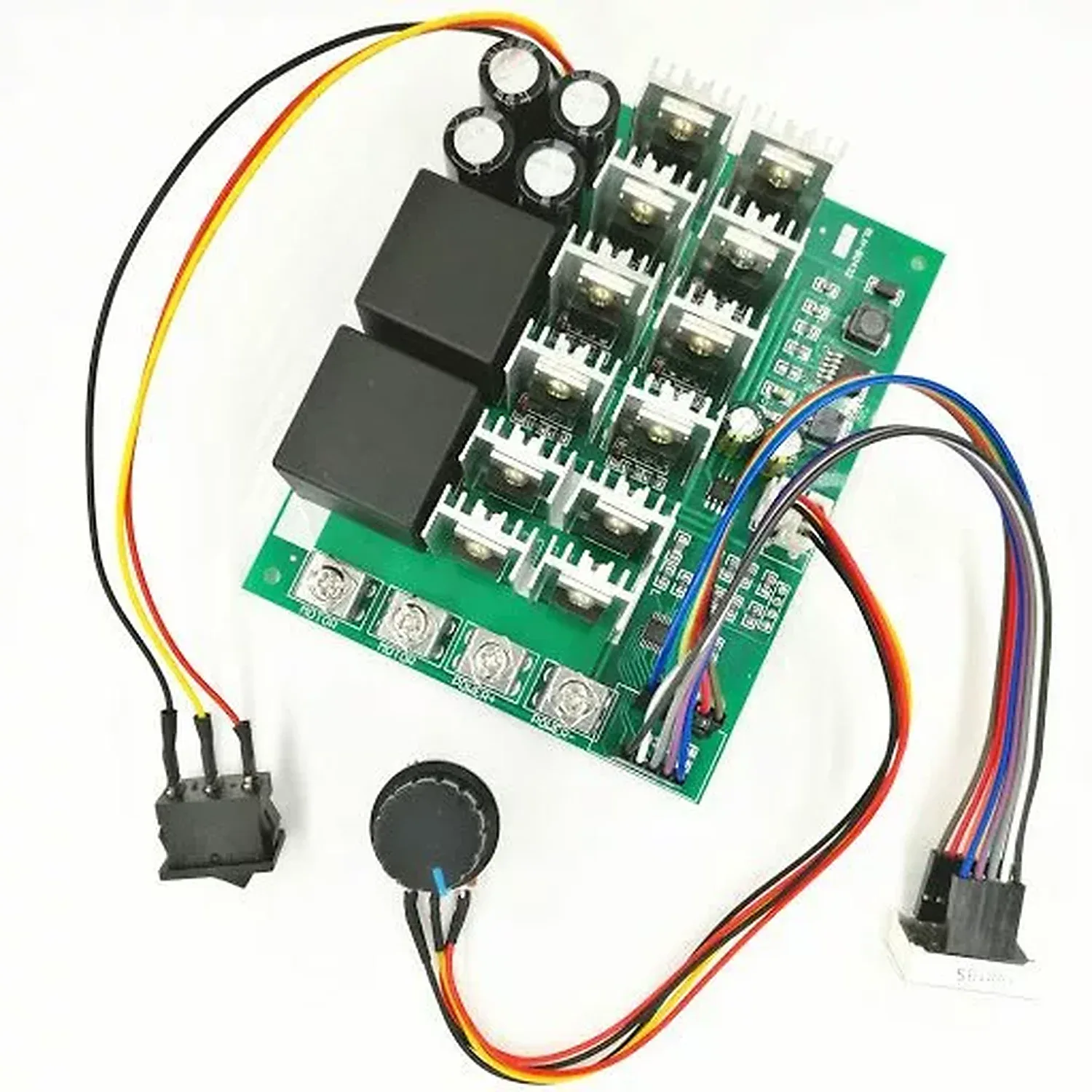 Contrôleur de moteur PWM DC 10-55V 60A reversible + afficheur