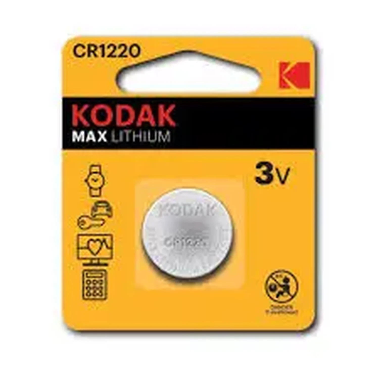 Pile bouton KODAK MAX CR1220