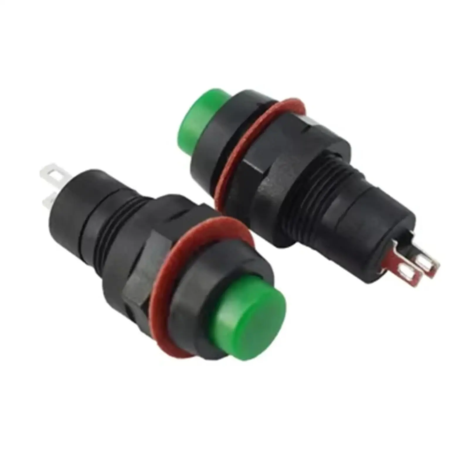 Bouton poussoir momentané DS-213 Vert 10 mm 2PIN