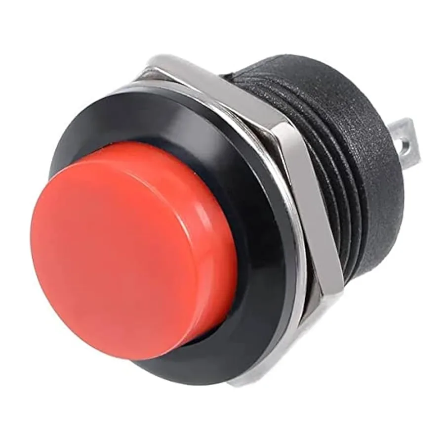 Bouton poussoir noir R13-507