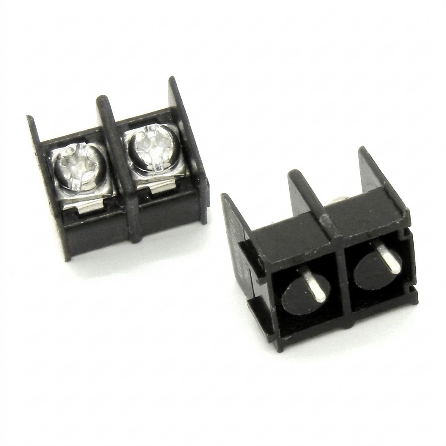 Bornier à barrière Noir KF7620 2Pin 7.62 mm