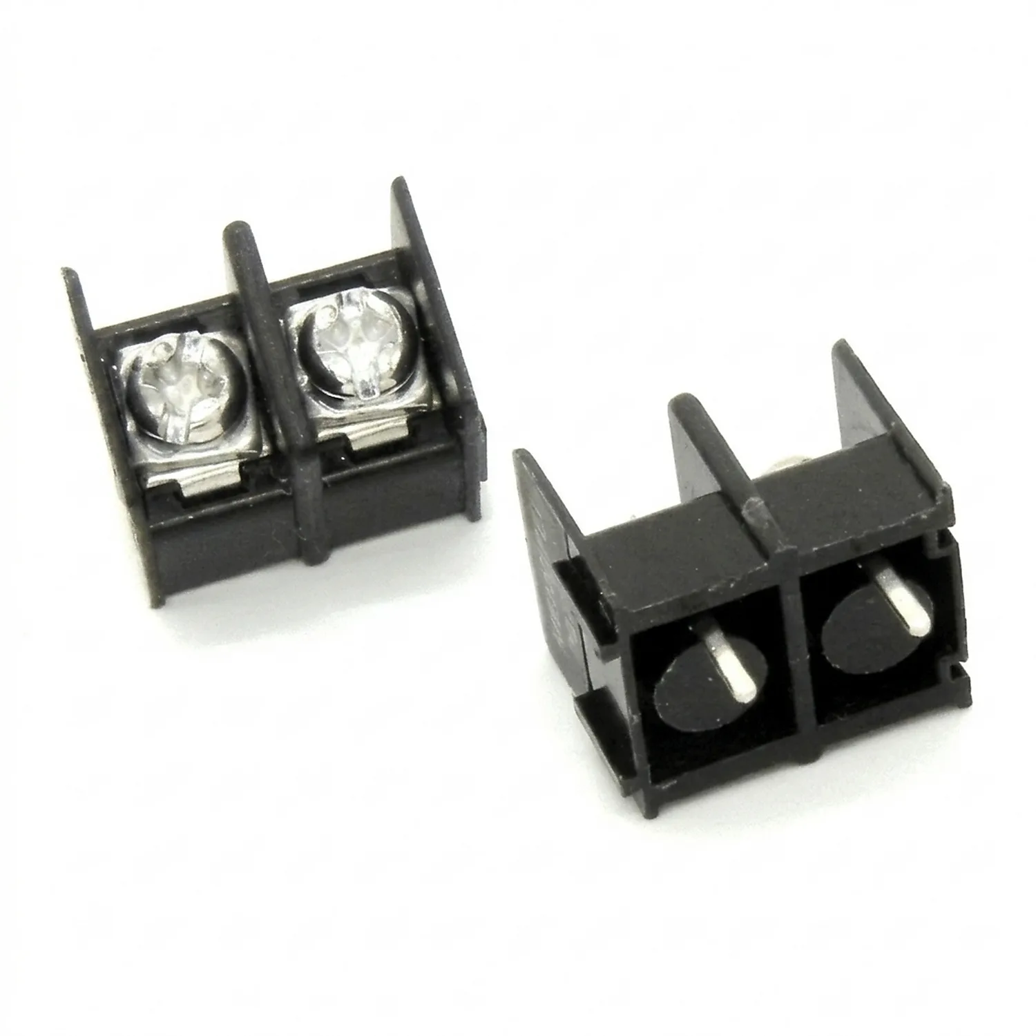 Bornier à barrière Noir KF7620 2Pin 7.62 mm