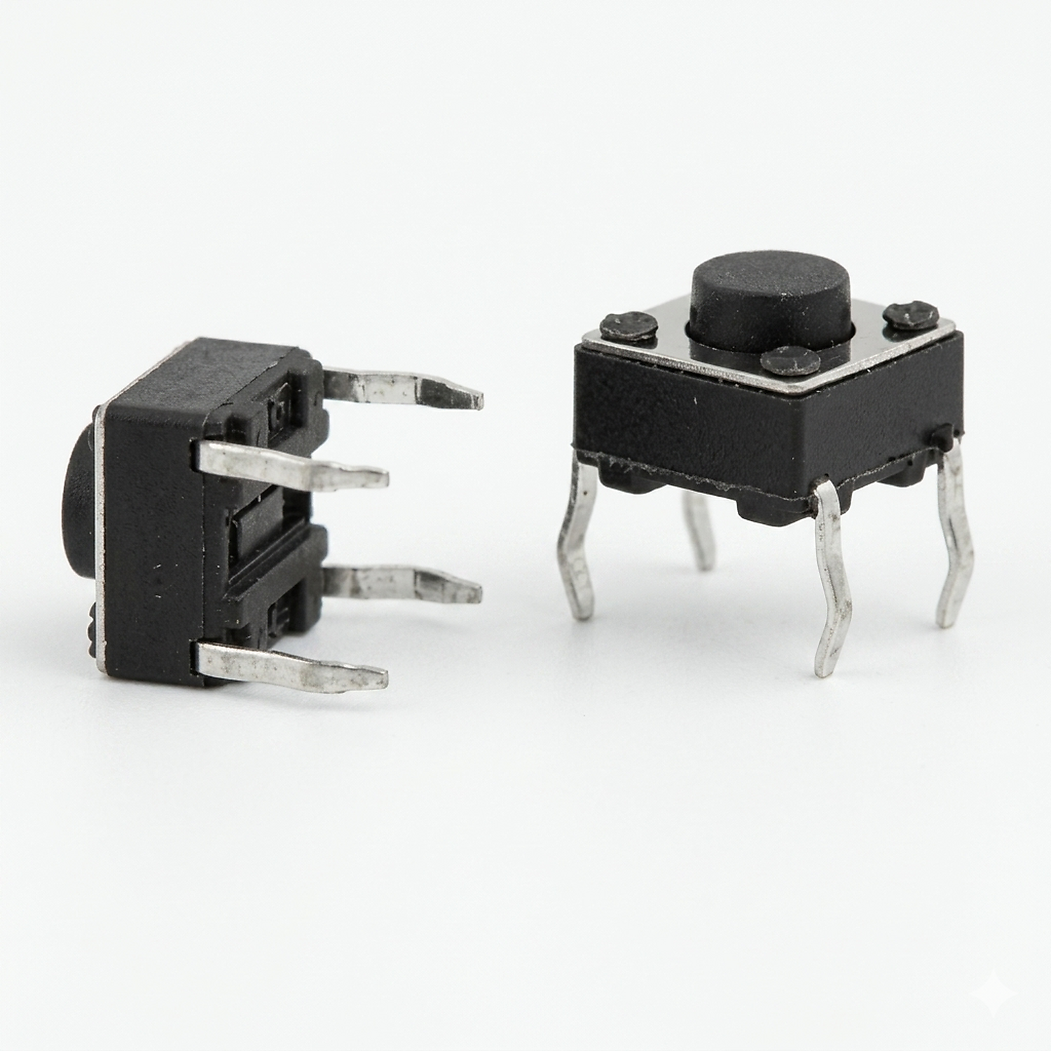 Mini Bouton poussoir Noir 6x6x5mm
