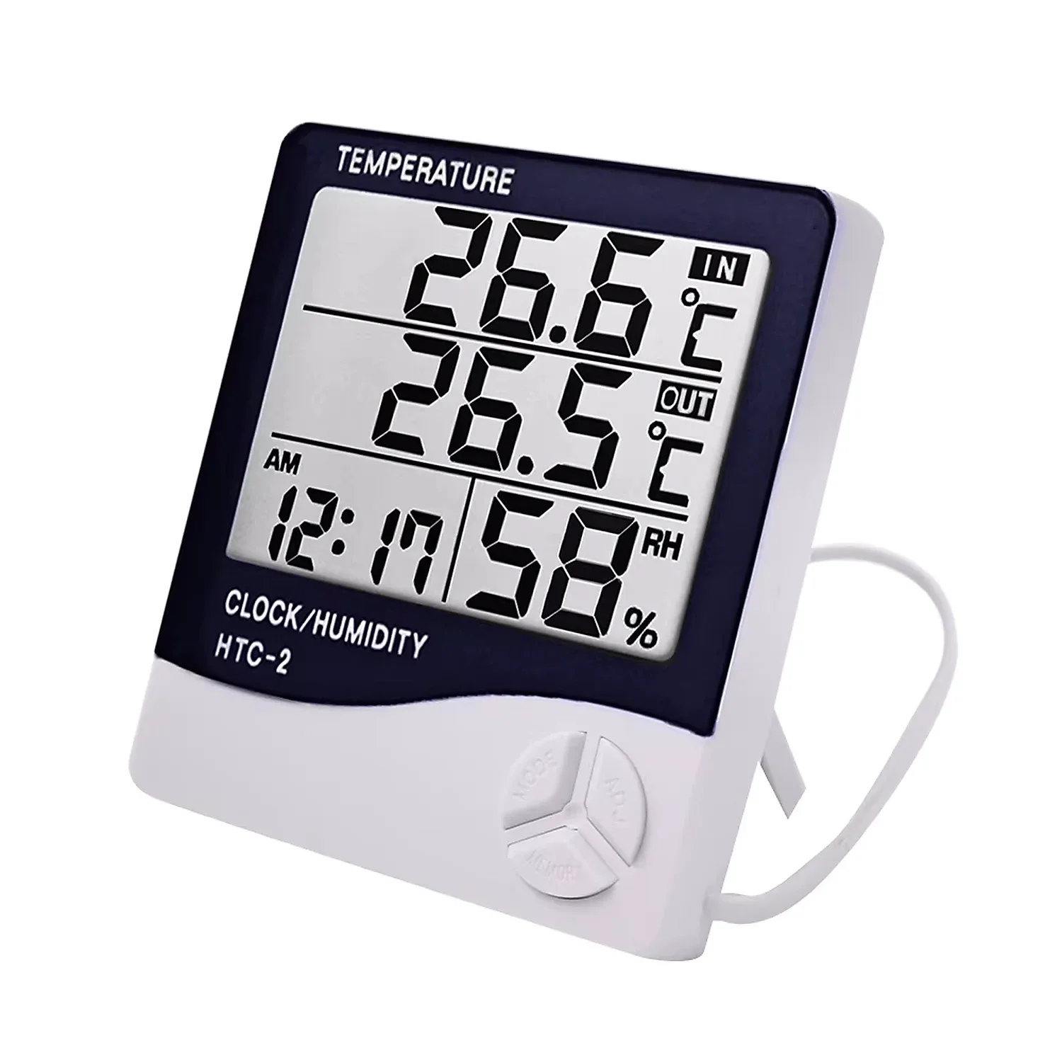 Thermomètre et hygromètre numérique HTC-2