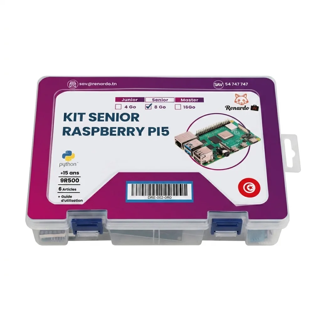 Kit senior Raspberry PI5 4Go - 6 articles Renardo