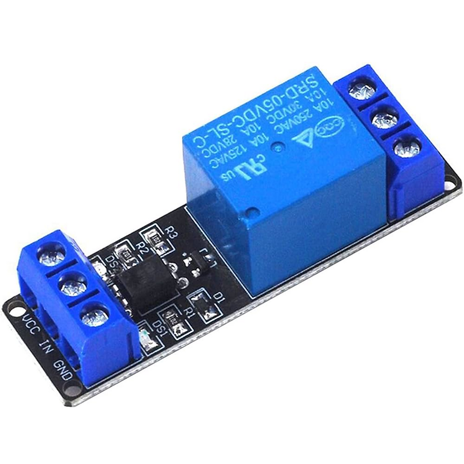 Module relais 5V 1CH a bas niveau avec light coupling