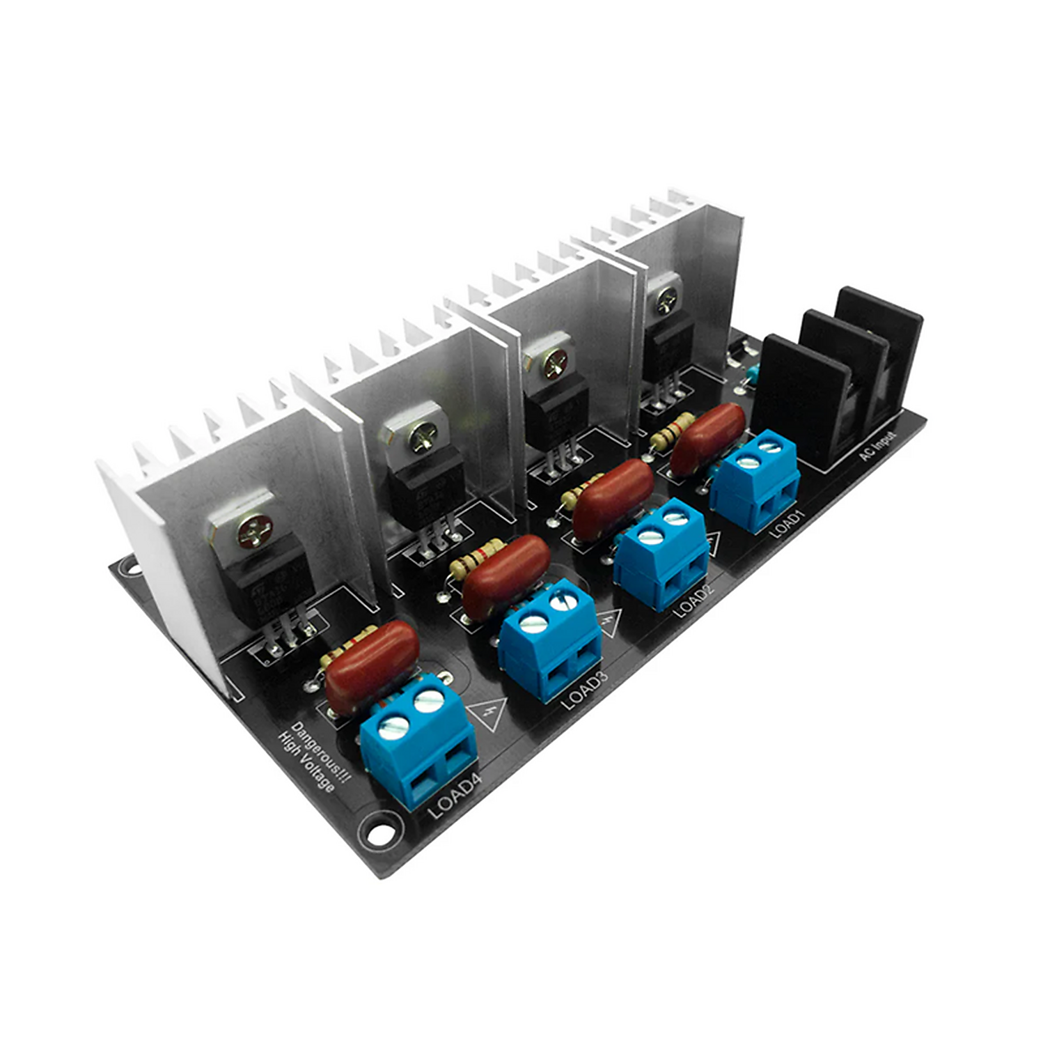 Module de gradateur de lumière AC pour contrôle PWM 4 CH - 3.3v/5v AC , 220v/110v