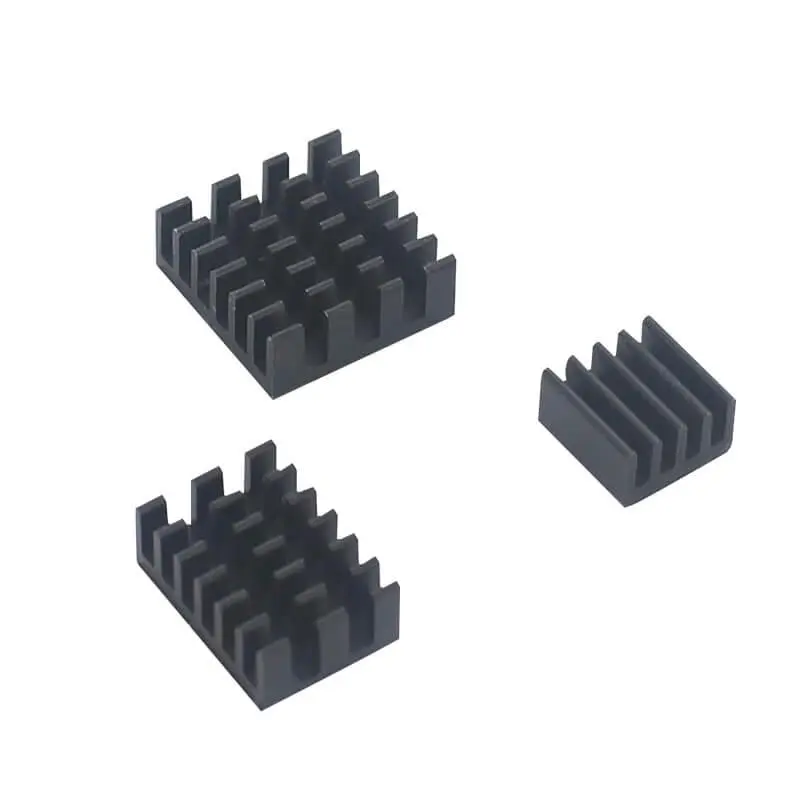 Ensemble dissipateur de chaleur noir 4 en 1 en aluminium pour Raspberry Pi 4B