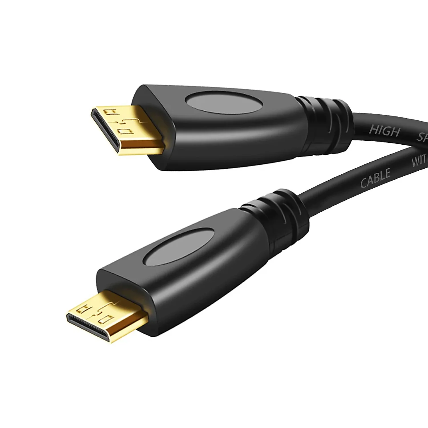 Câble connectique micro HDMI/HDMI noir 1.8m pour Raspberry Pi 4