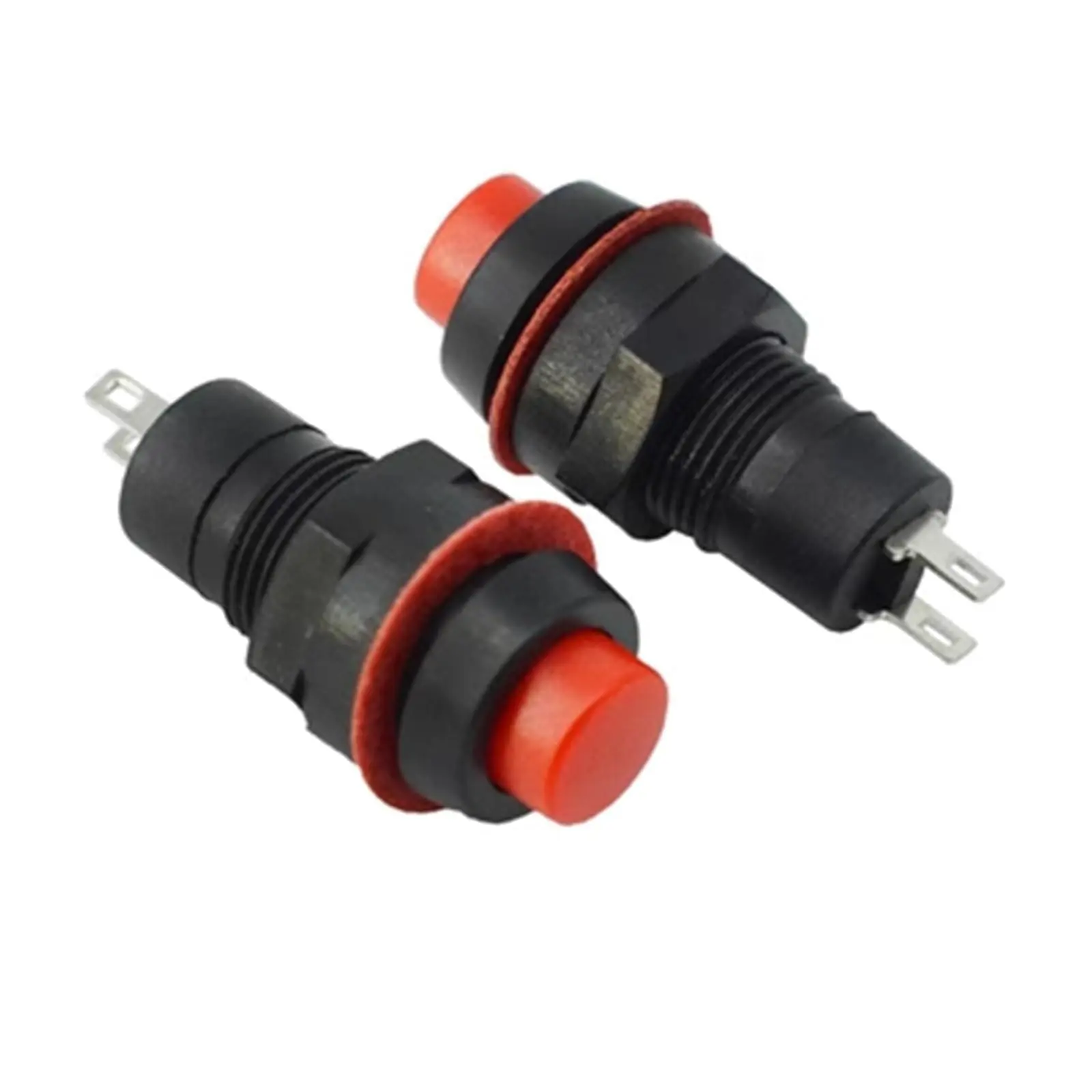 [DCD-02-C25] Bouton poussoir DS-211 rouge 10 mm 2PIN