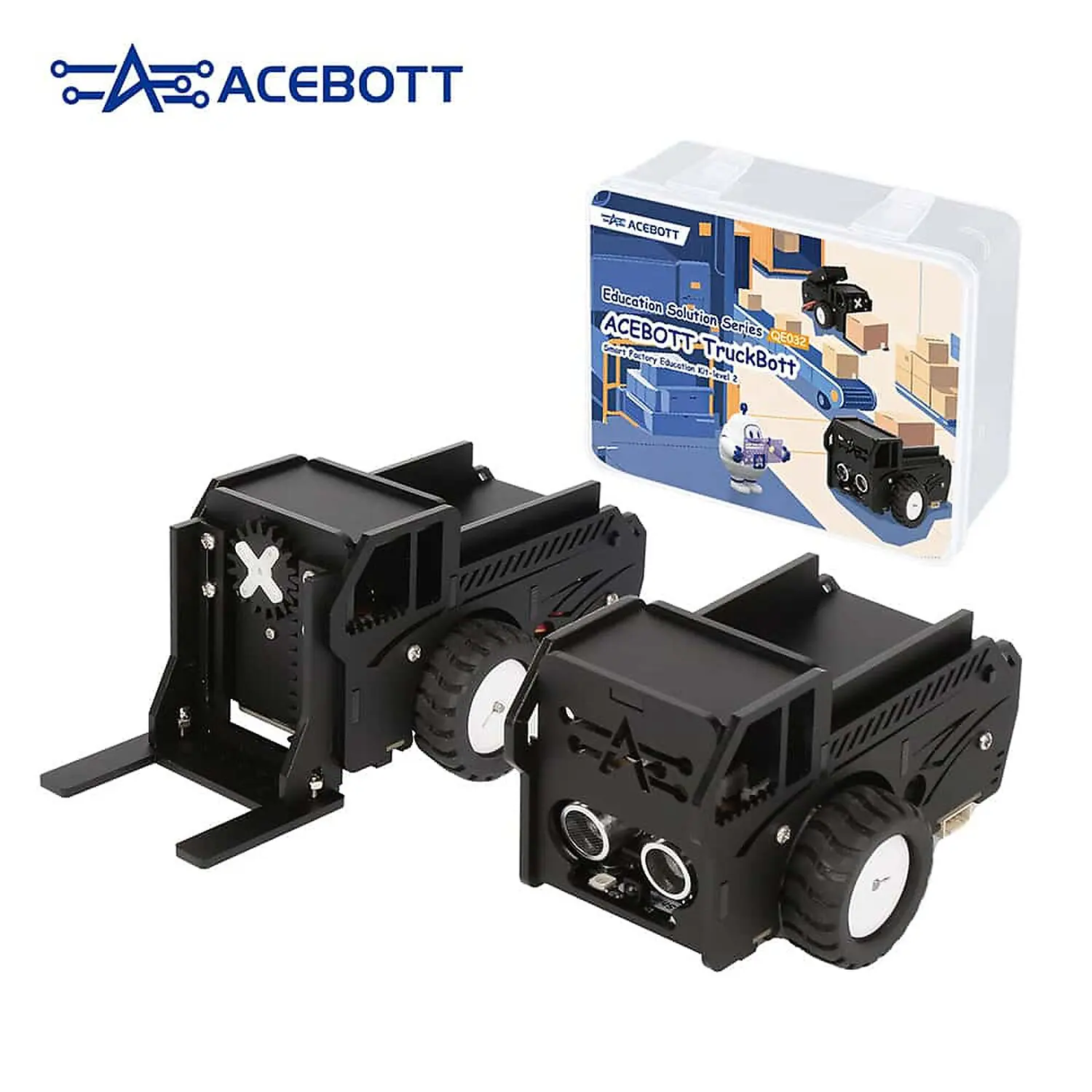 [DAR-02-K84] Kit éducatif ACEBOTT Usine intelligente – Niveau 2 (TruckBott, sans batterie)